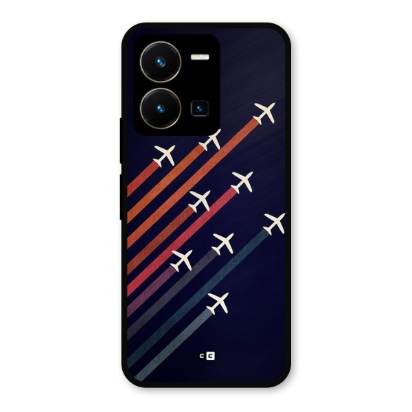 Flying Planes Metal Back Case for Vivo Y35