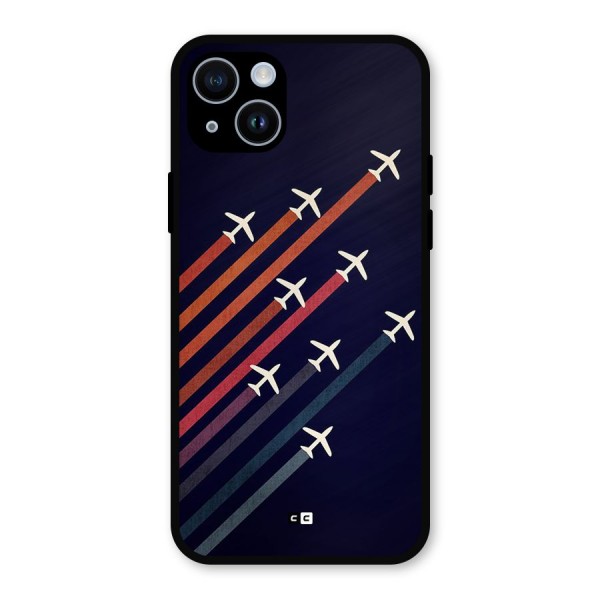 Flying Planes Metal Back Case for iPhone 14