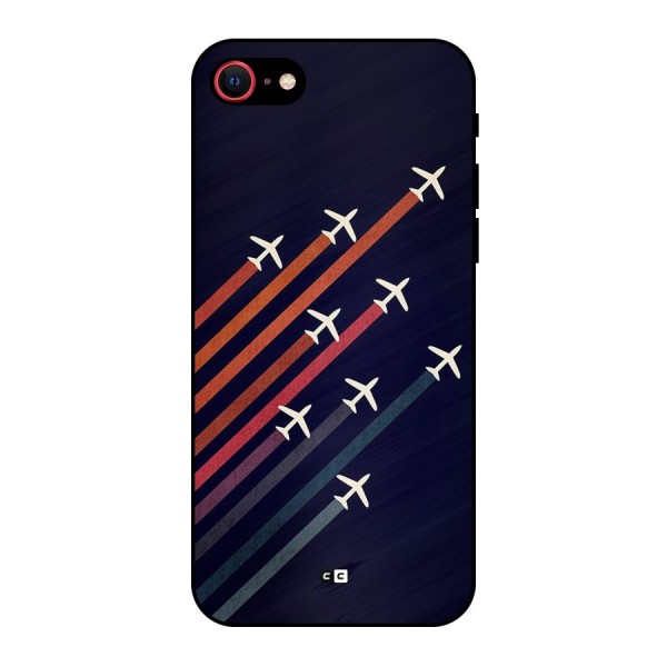 Flying Planes Metal Back Case for iPhone 8