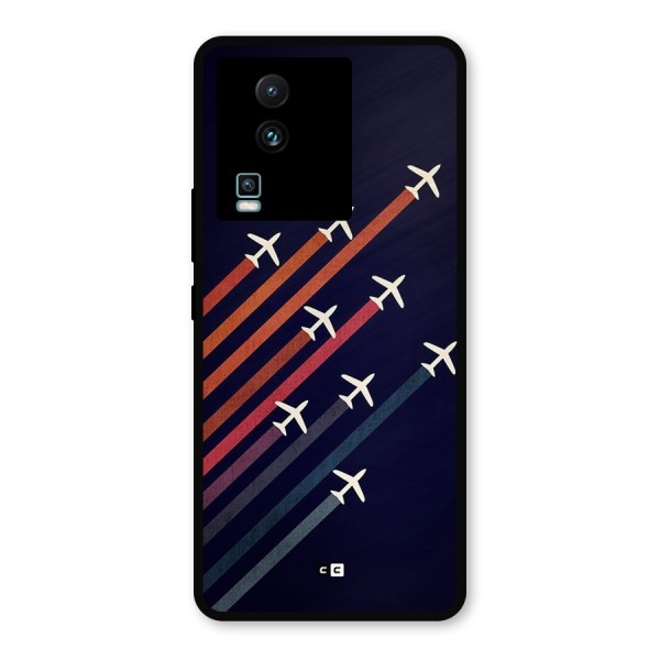 Flying Planes Metal Back Case for iQOO Neo 7 Pro