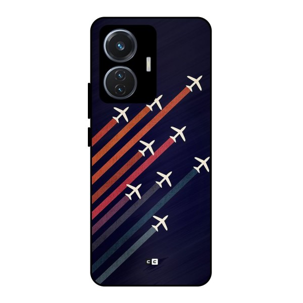 Flying Planes Metal Back Case for iQOO Z6 44W