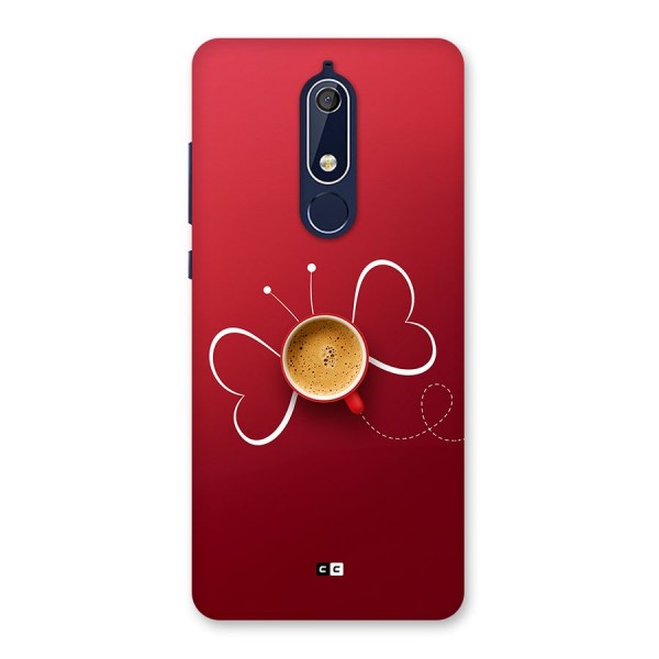 Flying Tea Back Case for Nokia 5.1