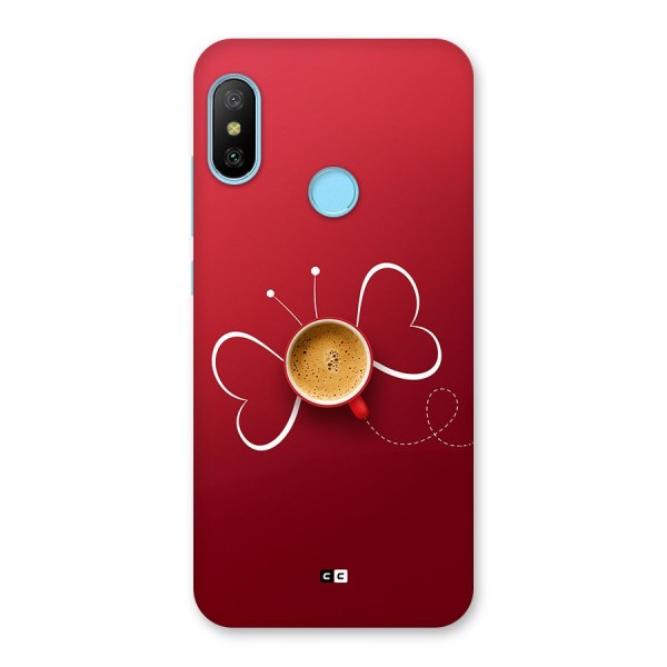 Flying Tea Back Case for Redmi 6 Pro