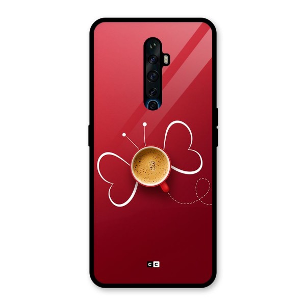 Flying Tea Glass Back Case for Oppo Reno2 Z