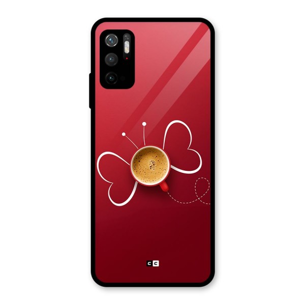 Flying Tea Glass Back Case for Poco M3 Pro 5G