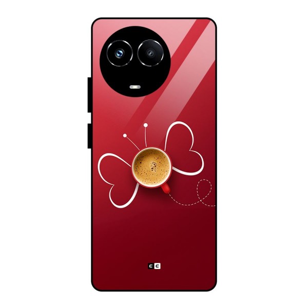 Flying Tea Glass Back Case for Realme 11X