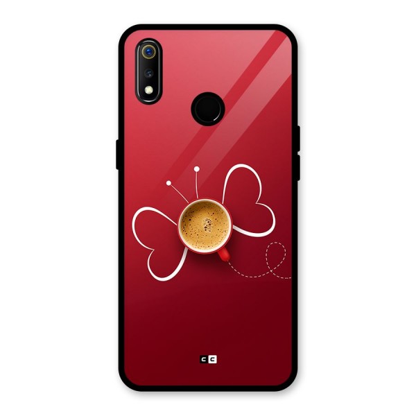 Flying Tea Glass Back Case for Realme 3