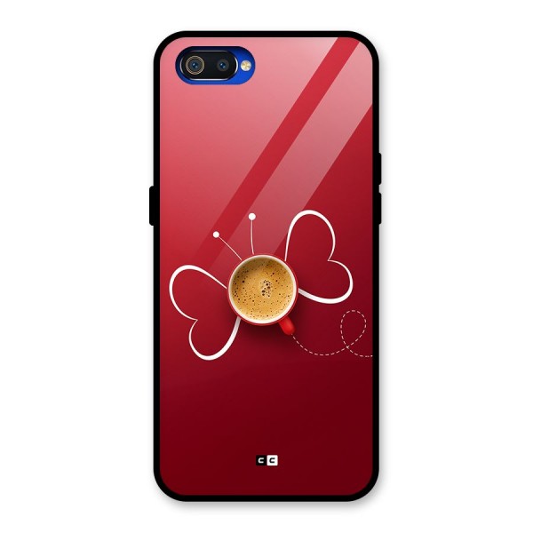 Flying Tea Glass Back Case for Realme C2