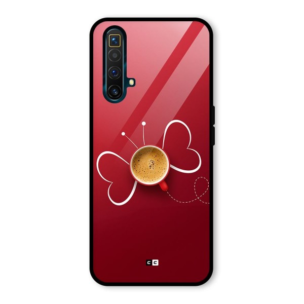 Flying Tea Glass Back Case for Realme X3 SuperZoom