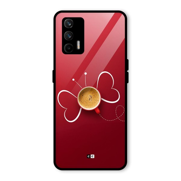 Flying Tea Glass Back Case for Realme X7 Max