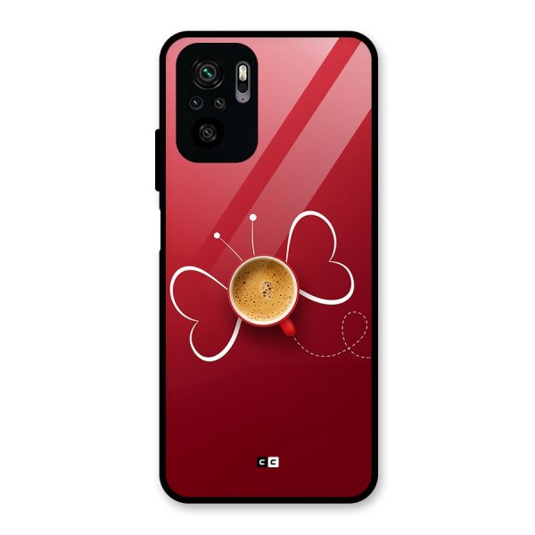 Flying Tea Glass Back Case for Redmi Note 10