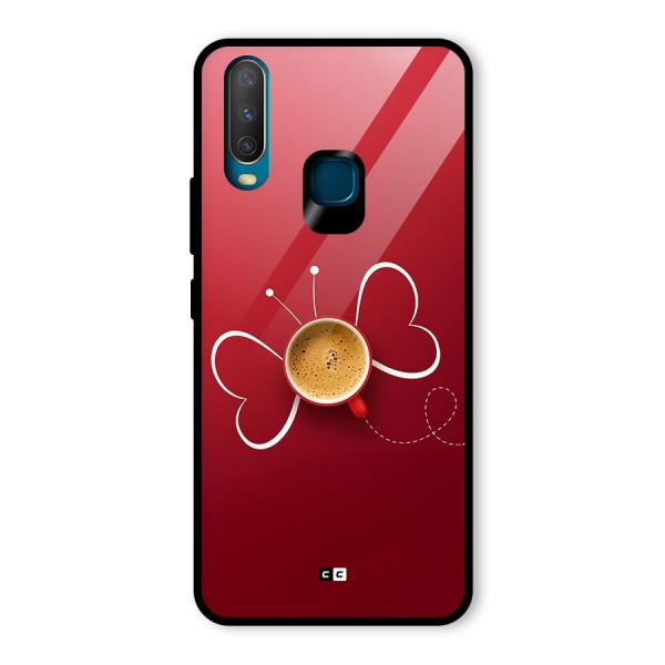 Flying Tea Glass Back Case for Vivo Y12