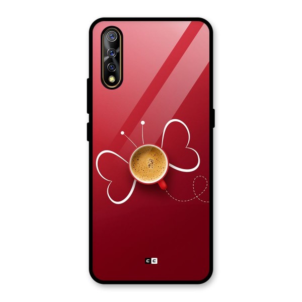 Flying Tea Glass Back Case for Vivo Z1x