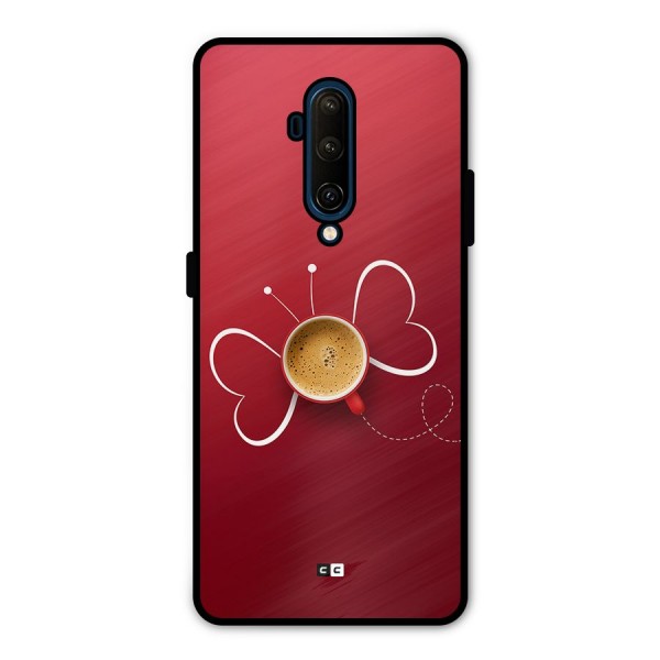 Flying Tea Metal Back Case for OnePlus 7T Pro