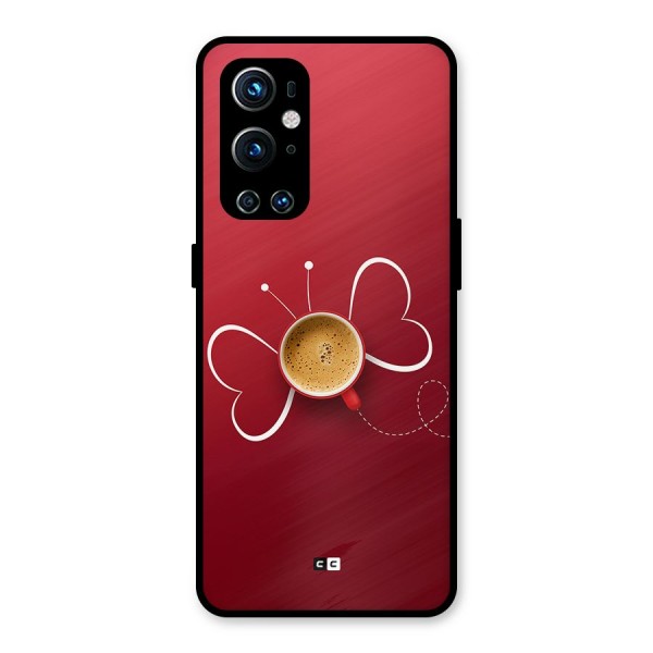 Flying Tea Metal Back Case for OnePlus 9 Pro