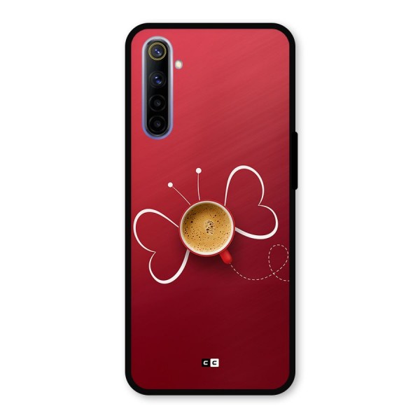 Flying Tea Metal Back Case for Realme 6