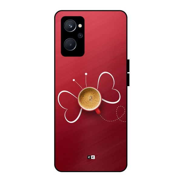 Flying Tea Metal Back Case for Realme 9i 5G