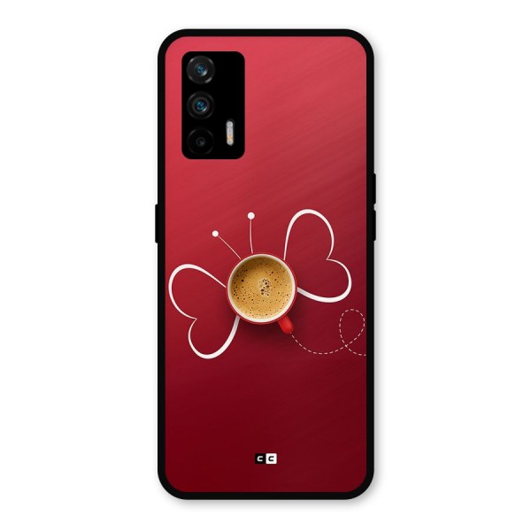 Flying Tea Metal Back Case for Realme GT 5G