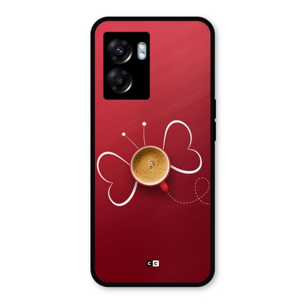 Flying Tea Metal Back Case for Realme Narzo 50 5G