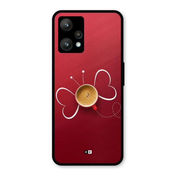 Flying Tea Metal Back Case for Realme Narzo 50 Pro