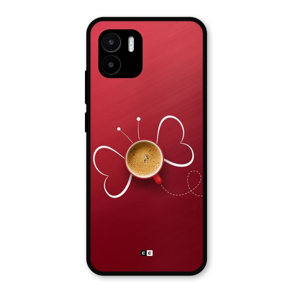 Flying Tea Metal Back Case for Redmi A1