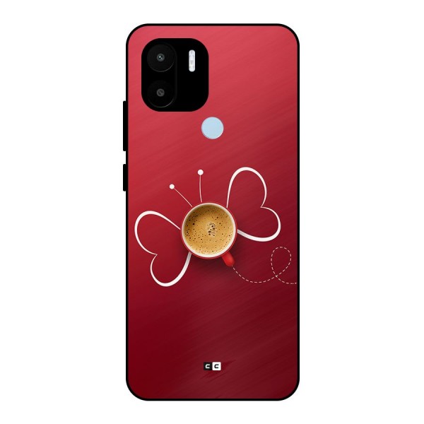 Flying Tea Metal Back Case for Redmi A1 Plus