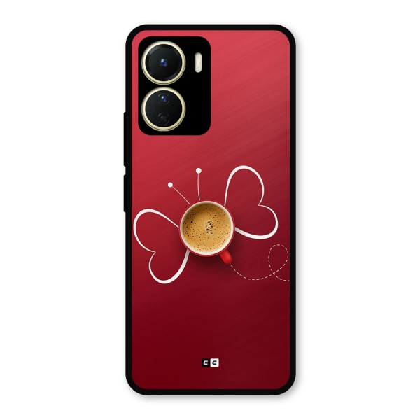 Flying Tea Metal Back Case for Vivo Y16