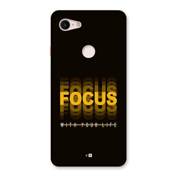 Focus Life Back Case for Google Pixel 3 XL