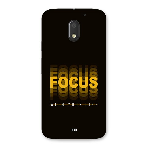 Focus Life Back Case for Moto E3 Power