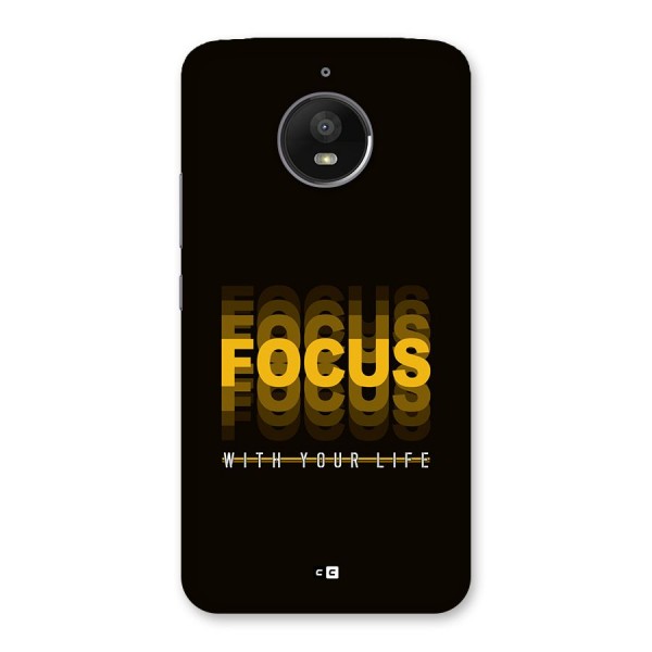 Focus Life Back Case for Moto E4 Plus