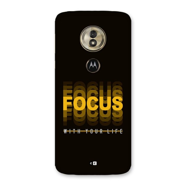 Focus Life Back Case for Moto G6 Play