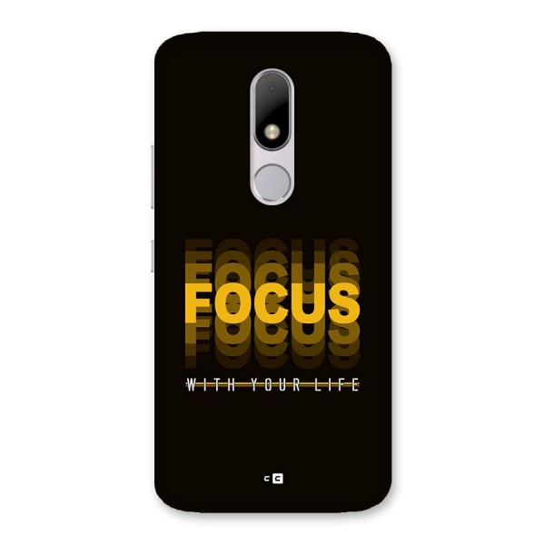 Focus Life Back Case for Moto M