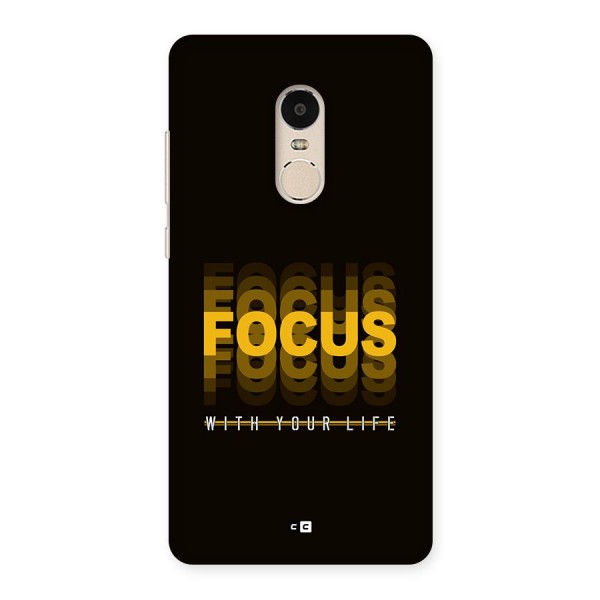 Focus Life Back Case for Redmi Note 4