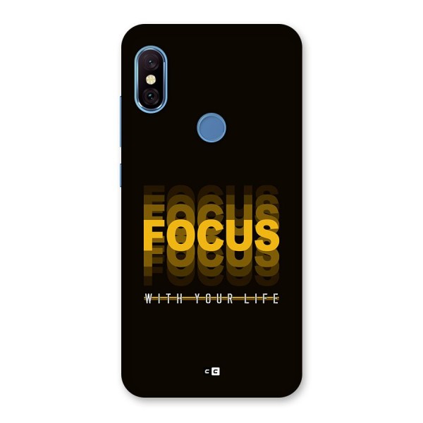 Focus Life Back Case for Redmi Note 6 Pro