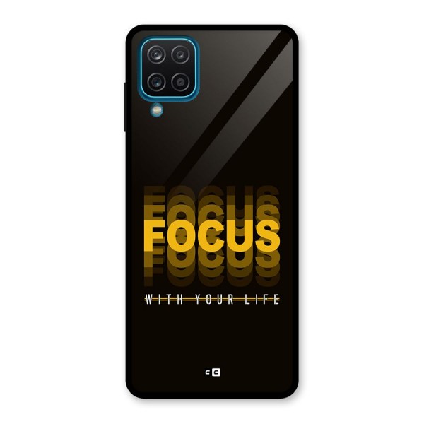 Focus Life Glass Back Case for Galaxy A12