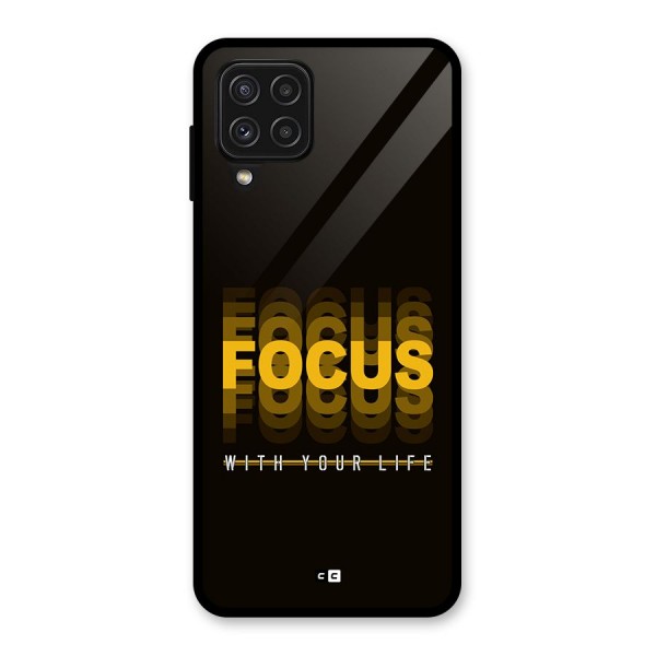 Focus Life Glass Back Case for Galaxy A22 4G