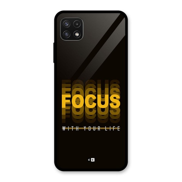 Focus Life Glass Back Case for Galaxy A22 5G