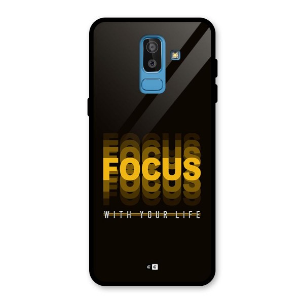 Focus Life Glass Back Case for Galaxy J8