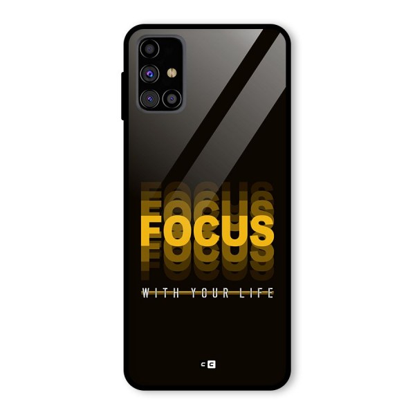 Focus Life Glass Back Case for Galaxy M31s