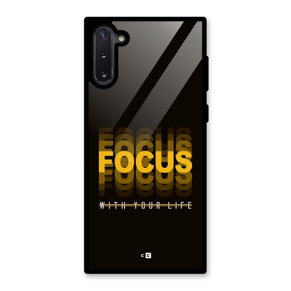 Focus Life Glass Back Case for Galaxy Note 10