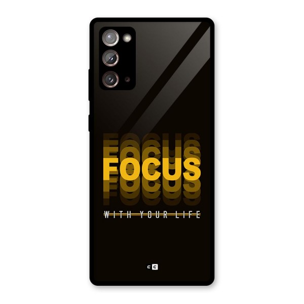 Focus Life Glass Back Case for Galaxy Note 20