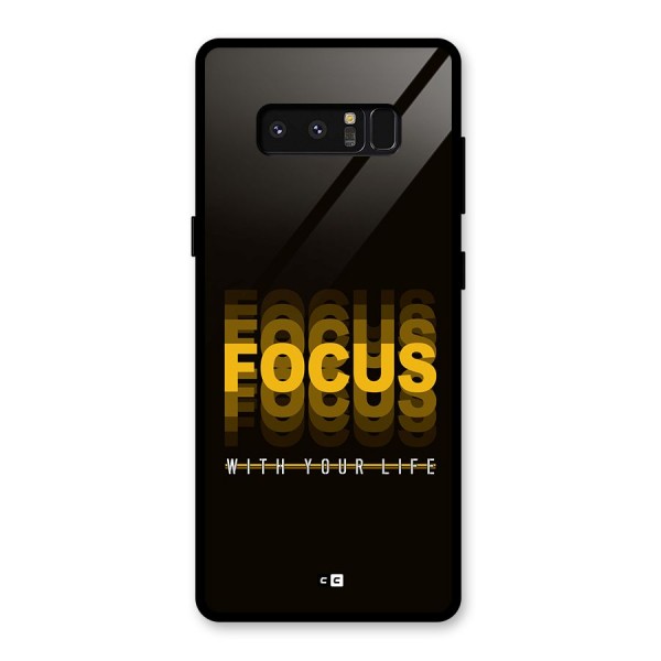 Focus Life Glass Back Case for Galaxy Note 8