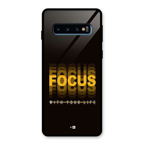 Focus Life Glass Back Case for Galaxy S10