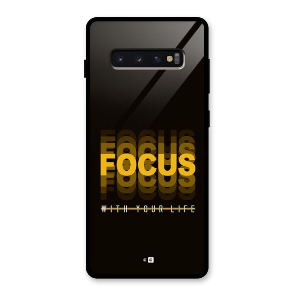 Focus Life Glass Back Case for Galaxy S10 Plus