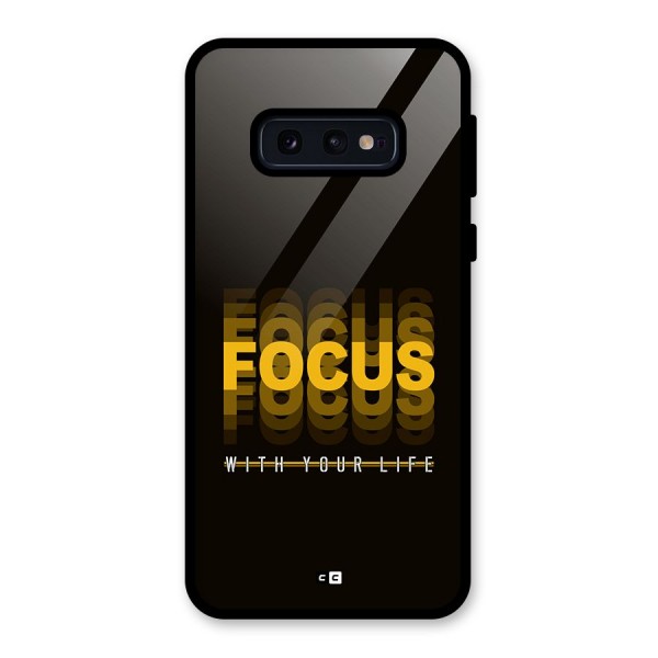 Focus Life Glass Back Case for Galaxy S10e