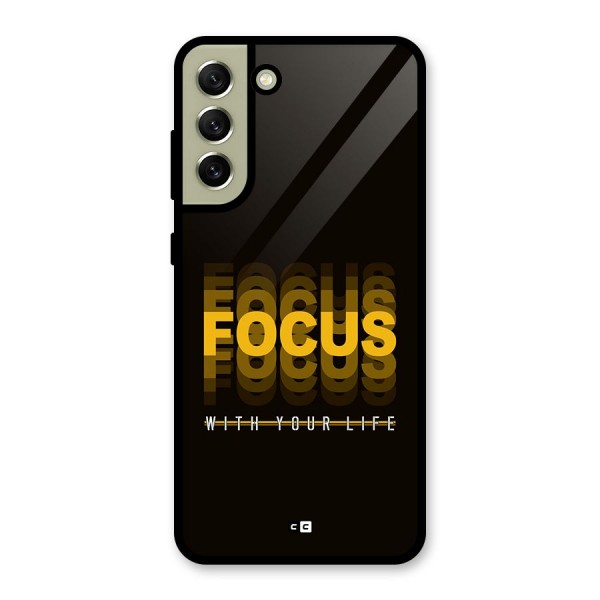 Focus Life Glass Back Case for Galaxy S21 FE 5G