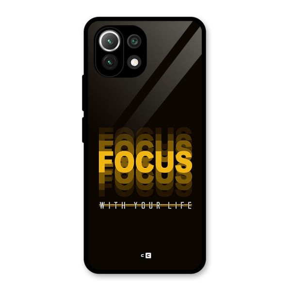 Focus Life Glass Back Case for Mi 11 Lite