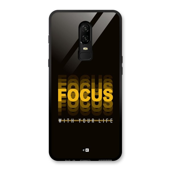 Focus Life Glass Back Case for OnePlus 6