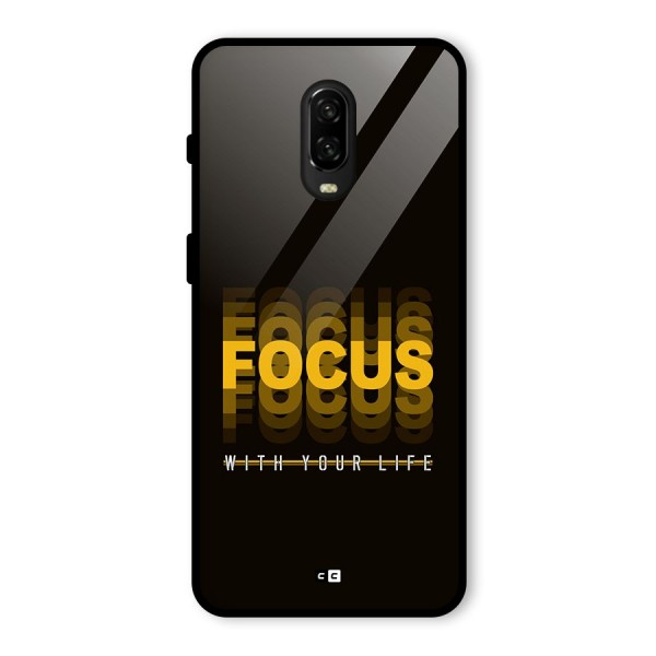 Focus Life Glass Back Case for OnePlus 6T