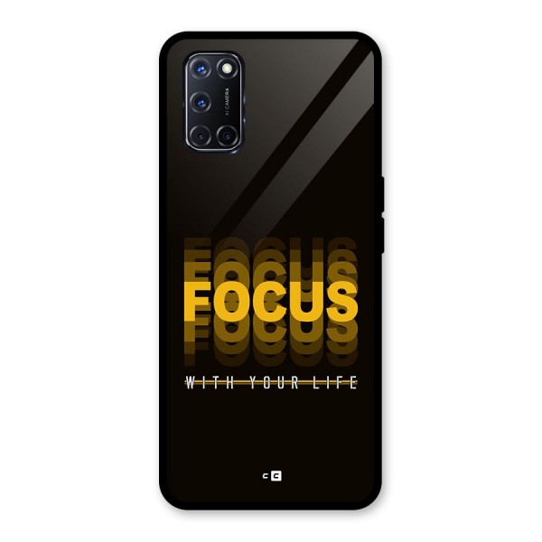 Focus Life Glass Back Case for Oppo A52